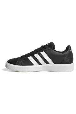 Adidas Grand Court Base 2 Schwarze Sneaker mit weißen 3-Streifen