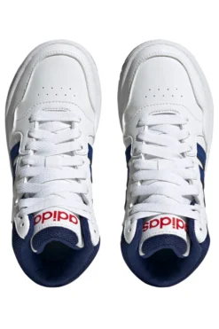 Adidas Hoops 3.0 Mid K Weiße hohe Turnschuhe