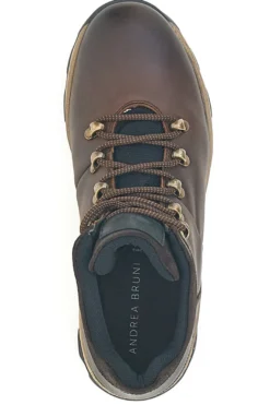 Andrea Bruni H505HECTOR Braune Trekkingstiefel mit zweifarbiger Sohle