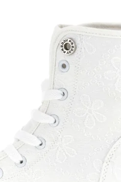 Anfibi bianchi platform tomaia ricamata Freddy S2617FY7691