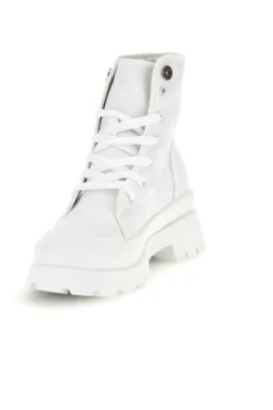 Anfibi bianchi platform tomaia ricamata Freddy S2617FY7691
