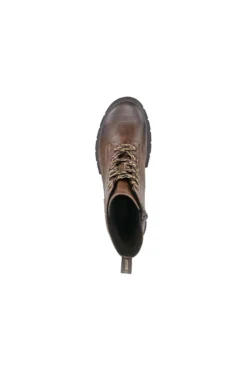 Anfibi marroni caldi con zip e suola carrarmato Bagatt D35ANC355000