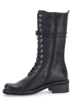 Anfibi Neri con Cerniera Pittarello Must Have 100 da Donna