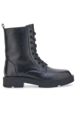 Anfibi Neri In Pelle Pittarello Rock 6680