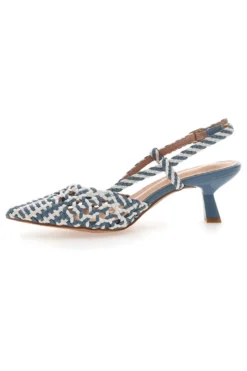 Avio Slingback-Sandalen mit spitzer Zehenpartie und gewebtem Obermaterial MON DIEU 601