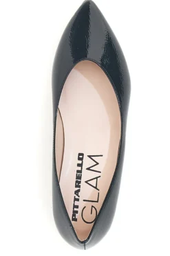 Ballerina nera vernice a punta Pittarello Glam 3890