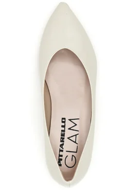 Ballerina panna a punta Pittarello Glam 3890