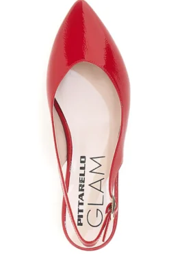 Ballerina rossa lucida Made in Italy Pittarello Glam 3101