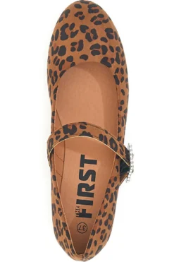 Ballerine animalier con cinturino gioiello The First IDEA2285