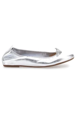 Ballerine Argento In Vera Pelle Pittarello Look 818005