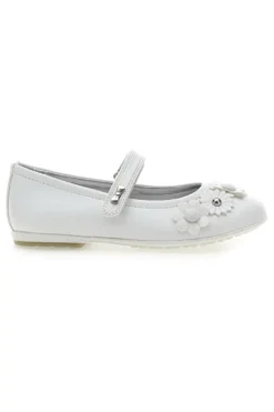 Ballerine Bianche con Cinturino e Soletta in Vera Pelle LAURA BIAGIOTTI AG17081
