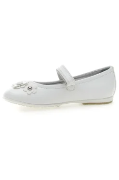 Ballerine Bianche con Cinturino e Soletta in Vera Pelle LAURA BIAGIOTTI AG17081