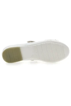 Ballerine Bianche con Cinturino e Clip con Fiori LAURA BIAGIOTTI AG17081