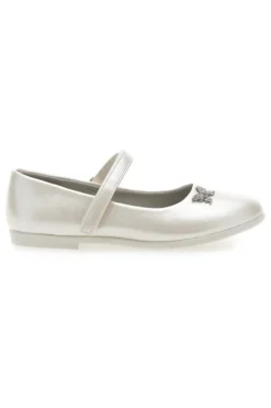 Ballerine Bianco Perlato con Farfalla Decorativa GRAZIE GIRL 39G2515S