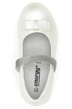 Ballerine Bianco Perlato Con Strass Energy 522