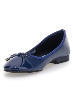 Ballerine blu con fiocco decorativo The First IDE1070