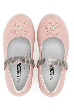 Ballerine con fiore e strass rosa ENERGY E702
