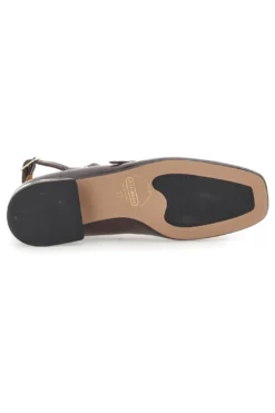 Ballerine Mary Jane Bordeaux Con Tacco Basso Pittarello C156