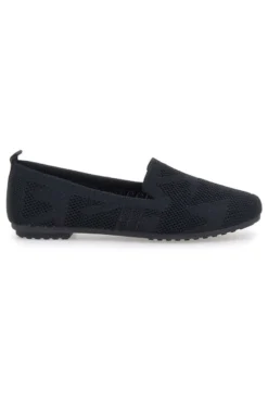 Ballerine Mocassini neri in tessuto con soletta morbida The First PRESZ32
