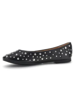 Ballerine nere con borchie First lady P676