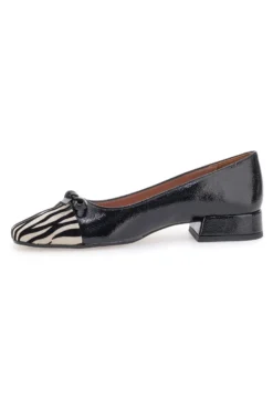 Ballerine Nere Con Fantasia Animalier Pittarello c1518