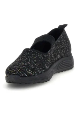 Ballerine nere con fascia elastica Canguro CA1214
