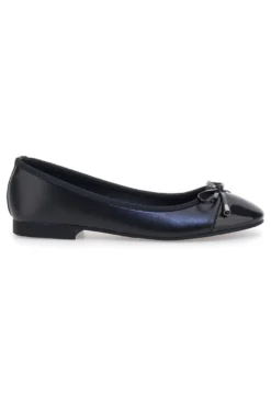Ballerine nere con fiocco decorativo The First IDE1070