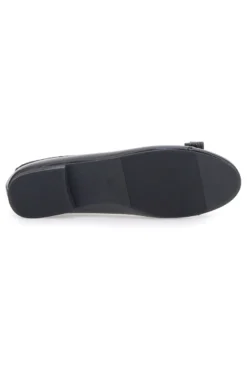 Ballerine nere effetto vernice con fiocco The First IDE6292
