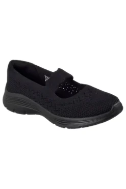 Ballerine nere in maglia Skechers BEDFORD CHEERFUL GLOW