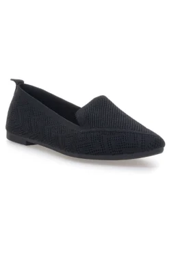 Ballerine nere in tessuto con soletta morbida The First PRE1