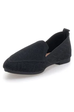 Ballerine nere in tessuto con soletta morbida The First PRE1