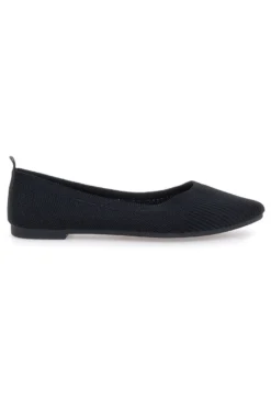 Ballerine nere in tessuto con soletta morbida The First PRESZ42