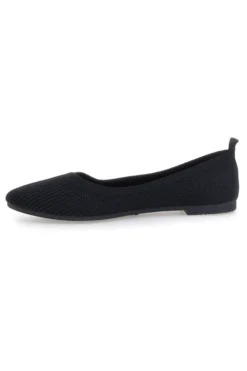 Ballerine nere in tessuto con soletta morbida The First PRESZ42