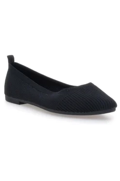 Ballerine nere in tessuto con soletta morbida The First PRESZ42