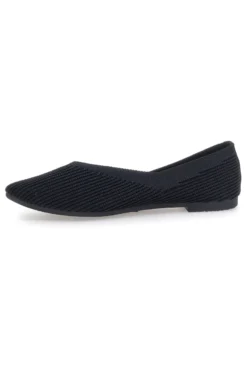 Ballerine nere in tessuto con soletta morbida The First PREA614