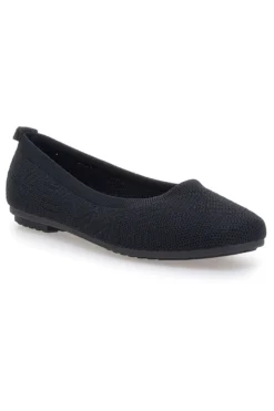Ballerine nere in tessuto con soletta morbida The First PRE2