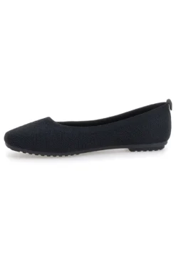 Ballerine nere in tessuto con soletta morbida The First PRE2