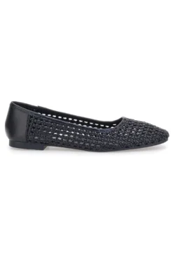 Ballerine nere intrecciate The First IDE11