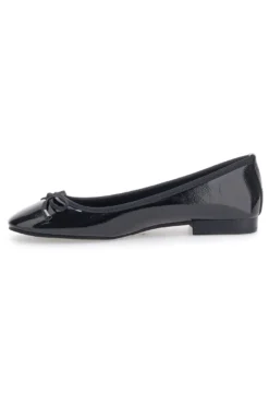Ballerine nere vernice con fiocco decorativo The First IDE173