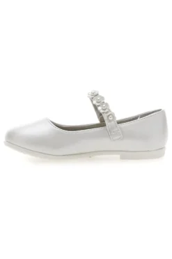 Ballerine perlate con cinturino floreale Grazie girl 392614S