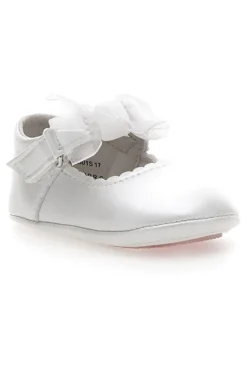 Ballerine Primi Passi Bianco Perla con Fiocco GRAZIE GIRL 39G2502S