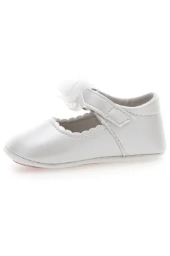 Ballerine Primi Passi Bianco Perla con Fiocco GRAZIE GIRL 39G2502S