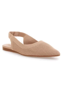 Ballerine slingback beige in tessuto The First PREA617
