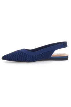 Ballerine slingback blu in tessuto The First PREA617