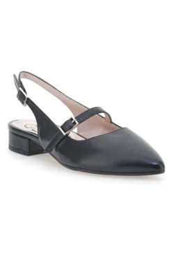 Ballerine Slingback Nero Con Cinturino Frontale PITTARELLO GLAM 2888