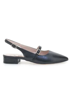 Ballerine Slingback Nero Con Cinturino Frontale PITTARELLO GLAM 2888