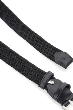 Basile BA1345/ELASTICO Schwarzer elastischer Flechtgürtel Einheitsgröße