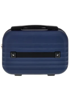 Beauty case blu rigido con tracolla Prima riga Pr194