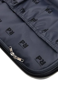 Beauty case blu rigido con tracolla Prima riga Pr194
