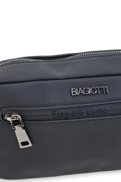 Beauty case nero con manico e zip frontale Biagiotti MOI LB25W-464/1/BUST